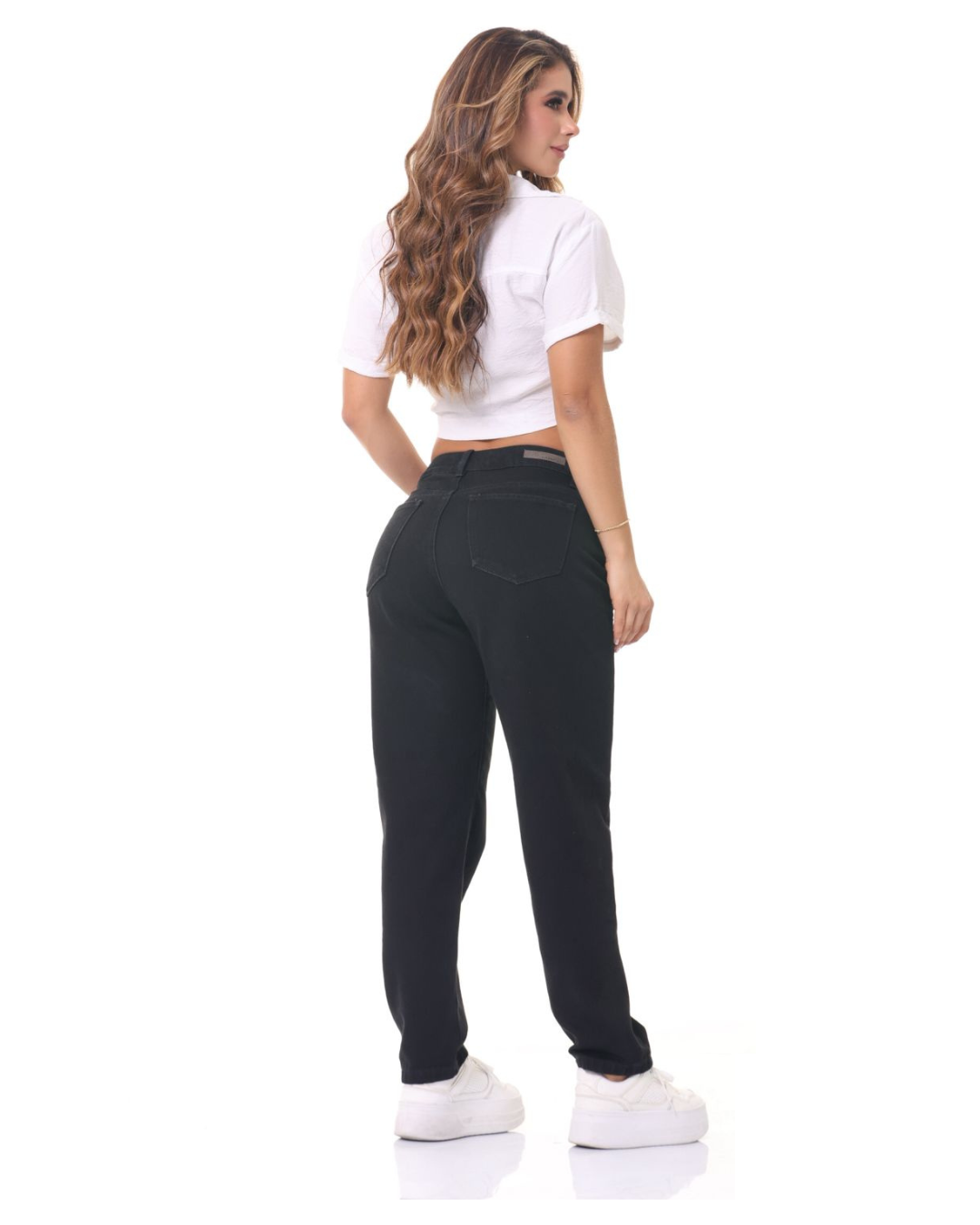 Jean Straight Fit Mujer – Negro Premium Ref 3667 | Harmony Jeans