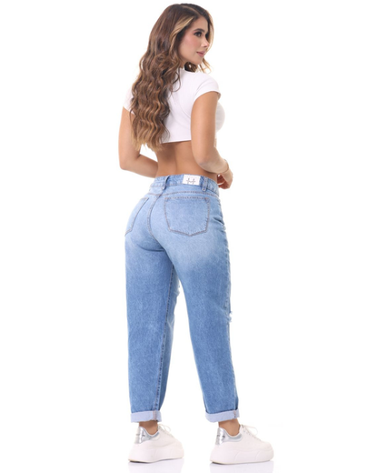 Jean Mom Fit para Mujer – Ref 3665 | Harmony Jeans Colombia