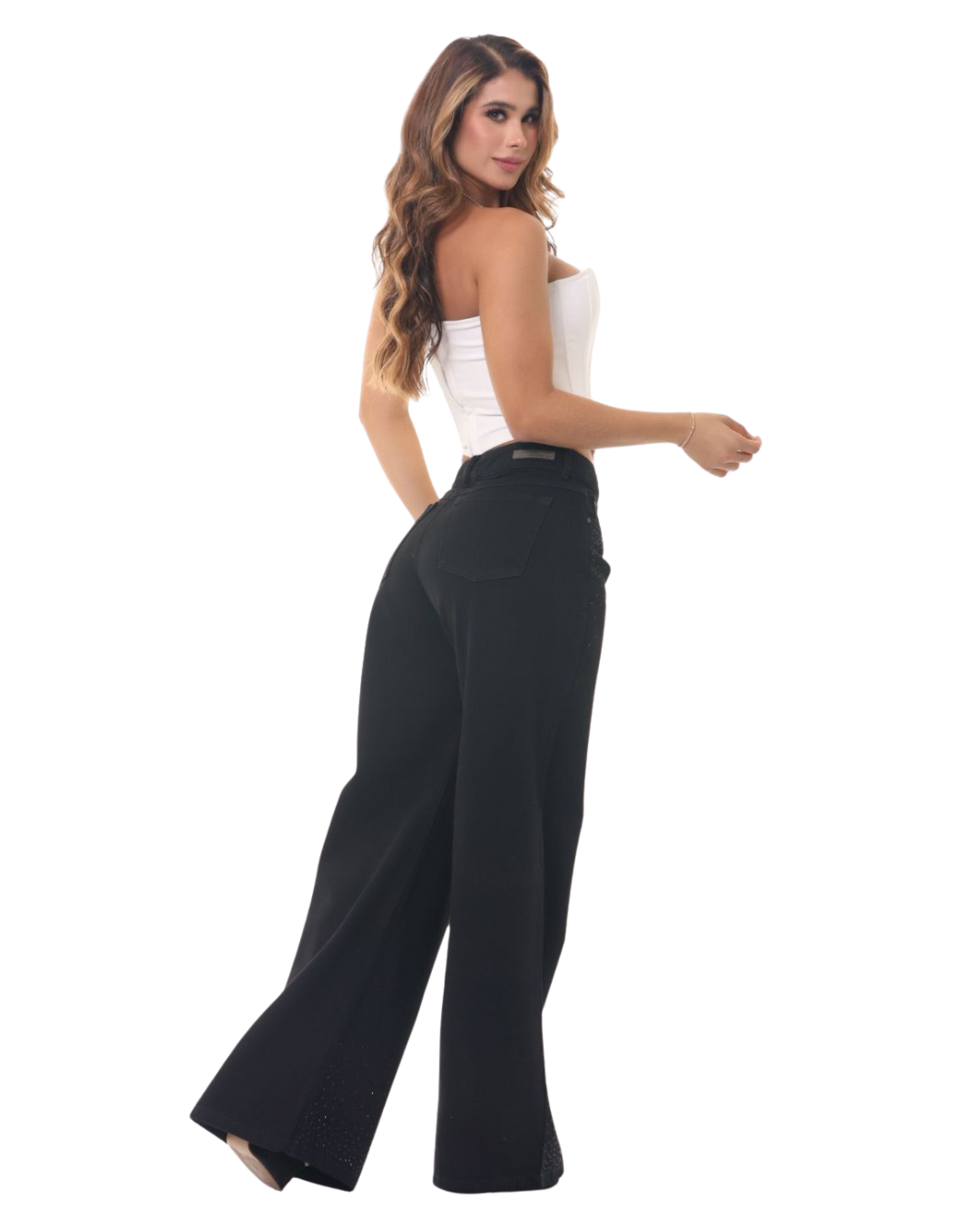 Bota Campana Negra Brillante · Ref 3668