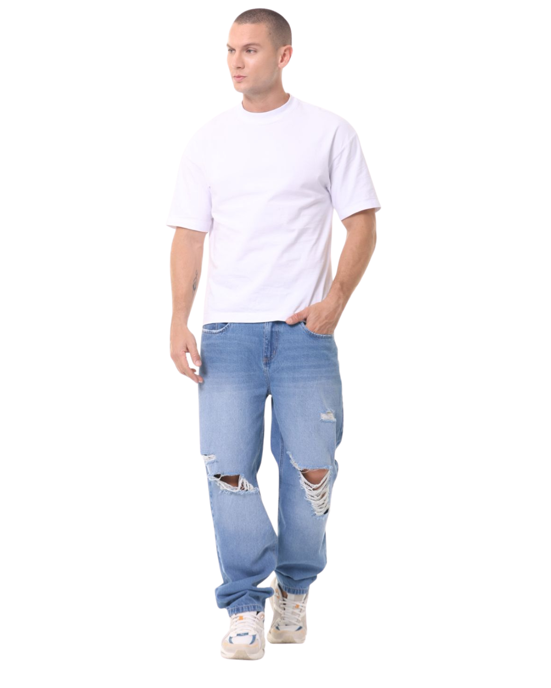 Jean Hombre Destroyed Azul Claro · Ref 2471